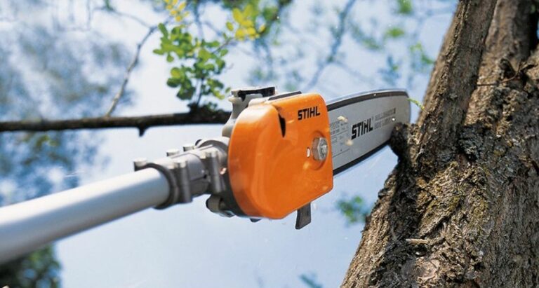 Élagueuse sur perche : apprenez à utiliser cet outil efficace et sûr pour entretenir les arbres