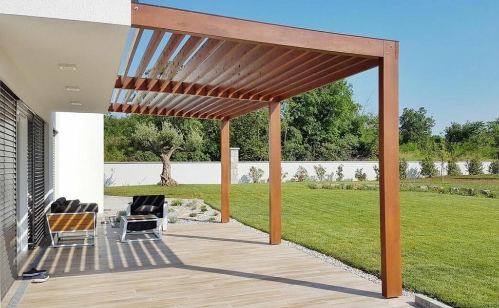 pergola en bois