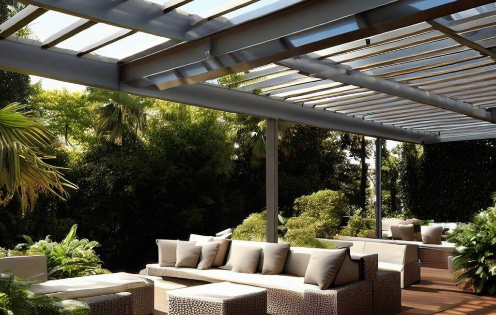 pergola aluminium bioclimatique pour terrasse