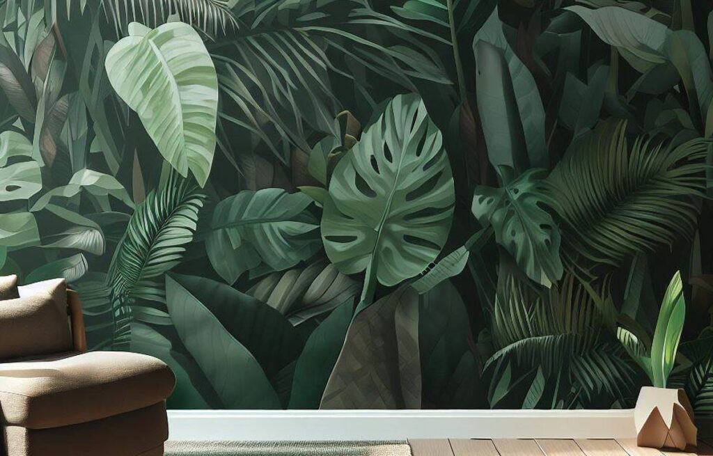 Papier peint jungle chambre