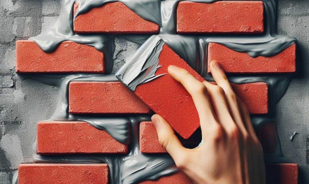 brique à coller sur un mur