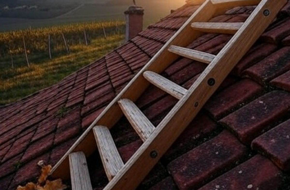 Comment fixer une échelle de toit en bois