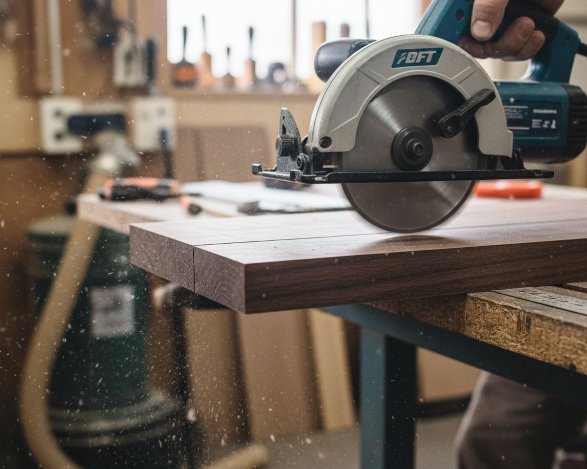 couper sans éclat avec une scie circulaire