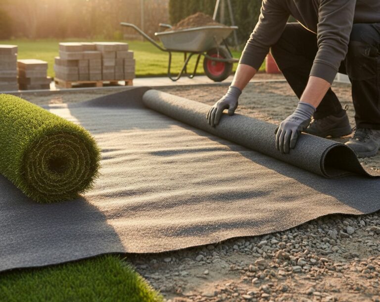 Géotextile ou toile de paillage pour gazon synthétique : guide pour une installation durable