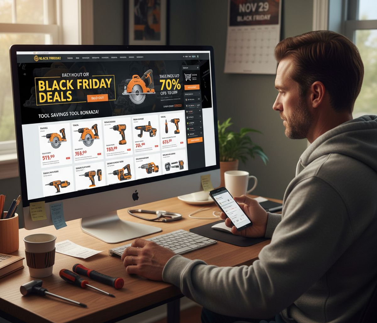 Profiter du Black Friday pour s'équiper en outils de bricolage