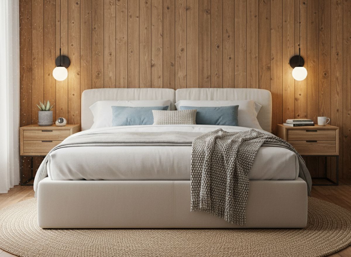 fabriquer une tête de lit en lambris