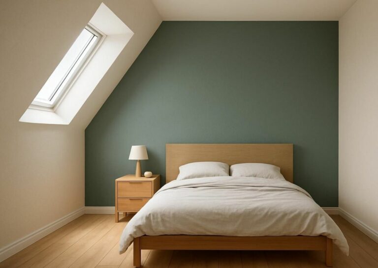 Chambre sous pente : comment choisir le mur à peindre